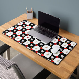 Desk Mat Beer Teddy Bears Red Hearts Schreibtischunterlage