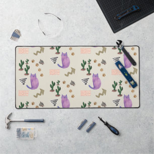 Desk Mat Cat Kitten Meow Schreibtischunterlage