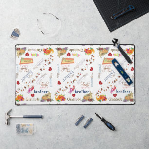 Desk Mat Happy Thanksgiving Türkei Schreibtischunterlage
