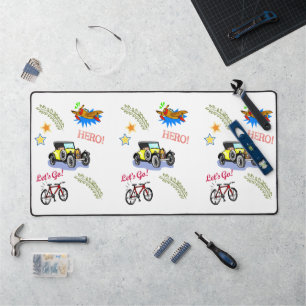 Desk Mat Hero Lass uns gehen Schreibtischunterlage