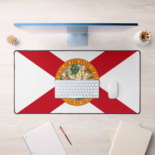 Desk Mat mit der Flagge Floridas, USA Schreibtischunterlage (Büro 1)