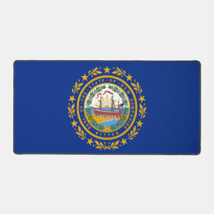 Desk Mat mit der Flagge New Hampshire, USA Schreibtischunterlage