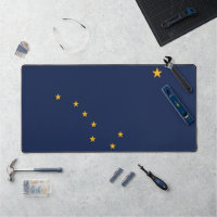 Desk Mat mit der Flagge von Alaska, USA