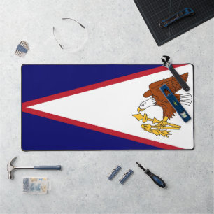 Desk Mat mit der Flagge von Amerikanisch-Samoa, US Schreibtischunterlage