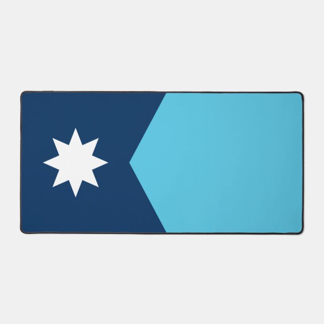 Desk Mat mit der Flagge von Minnesota, USA Schreibtischunterlage (Vorderseite)