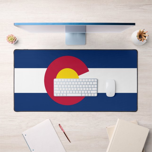 Desk Mat mit Flagge Colorado, USA Schreibtischunterlage (Büro 1)