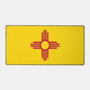 Desk Mat mit Flagge New Mexico, USA Schreibtischunterlage