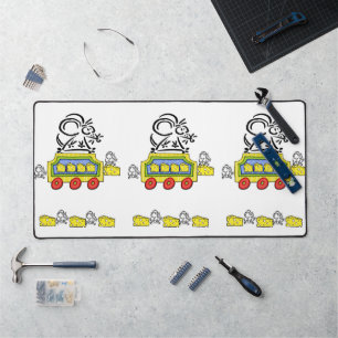 Desk Mat Mouse Mice Käse Schreibtischunterlage