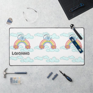 Desk Mat Rainbow Elephant Schreibtischunterlage