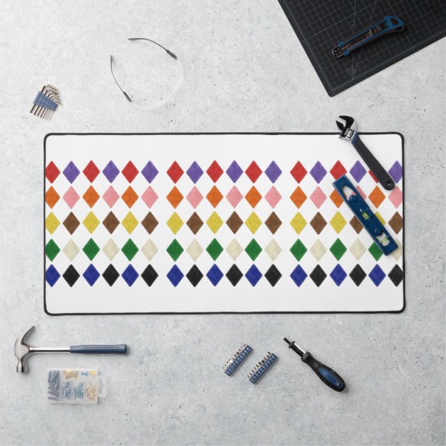 Desk Mat Rainbow Triangle farbig Schreibtischunterlage (Arbeitsplatz)