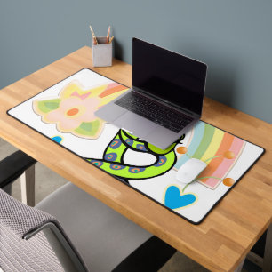 Desk Mat Rainbow Worm Schreibtischunterlage
