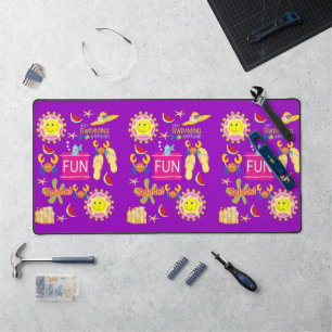 Desk Mat Summer Beach House Fun Schreibtischunterlage