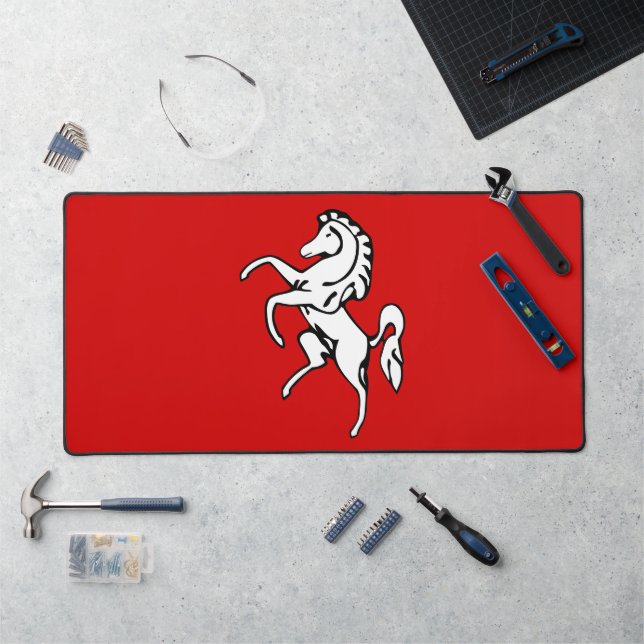 Desk Mat with flag of Kent County, UK Schreibtischunterlage (Arbeitsplatz)
