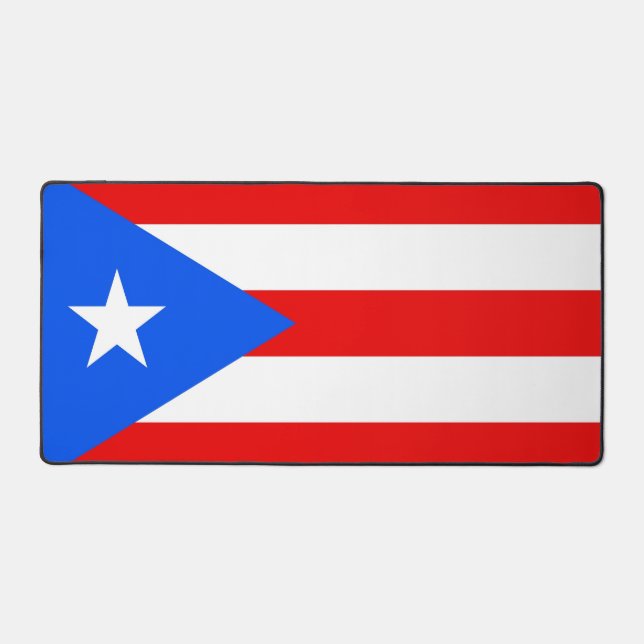 Desk Mat with flag of Puerto Rico, USA Schreibtischunterlage (Vorderseite)