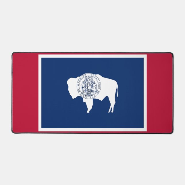 Desk Mat with flag of Wyoming State Schreibtischunterlage (Vorderseite)