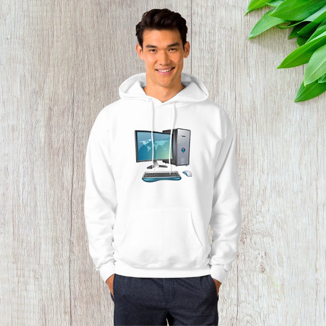 Desktop-Computer mit Monitor, Tastatur und Maus Hoodie (Von Creator hochgeladen)