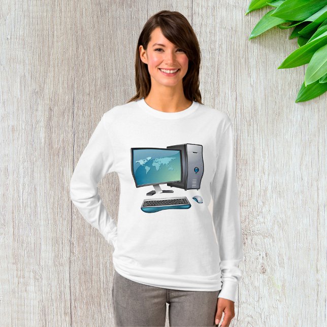 Desktop-Computer mit Monitor, Tastatur und Maus T-Shirt (Von Creator hochgeladen)