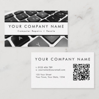 Desktop-Computer-Reparaturtechniker Visitenkarte