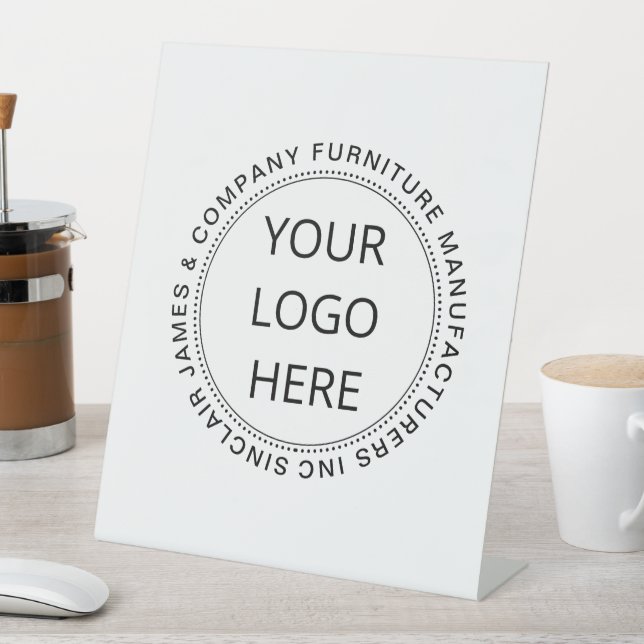 Desktop für Ihr Firmenlogo hinzufügen Sockelschild (In Situ)