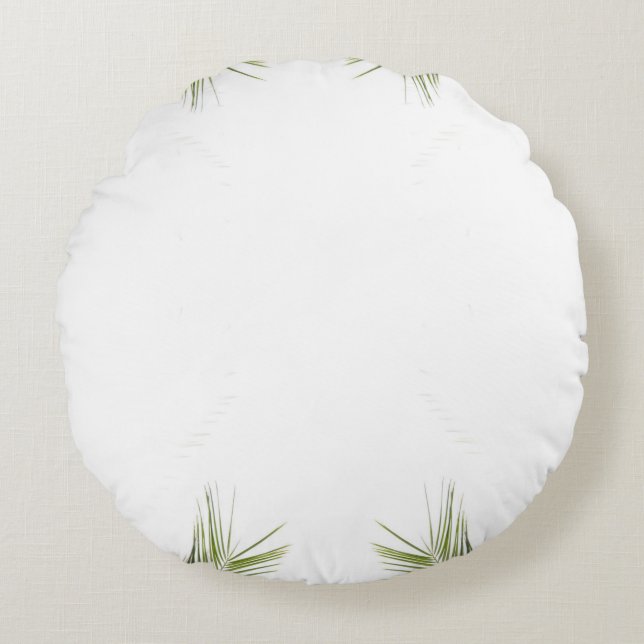 Desktop leaf tree nature rundes kissen (Vorderseite)