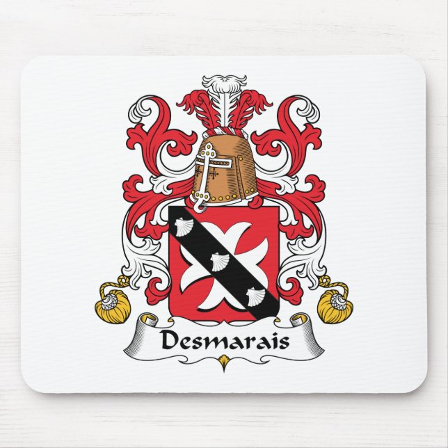 Desmarais Familienwappen Mousepad (Vorne)