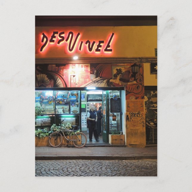 DesNivel - Abendessen in Buenos Aires Postkarte (Vorderseite)