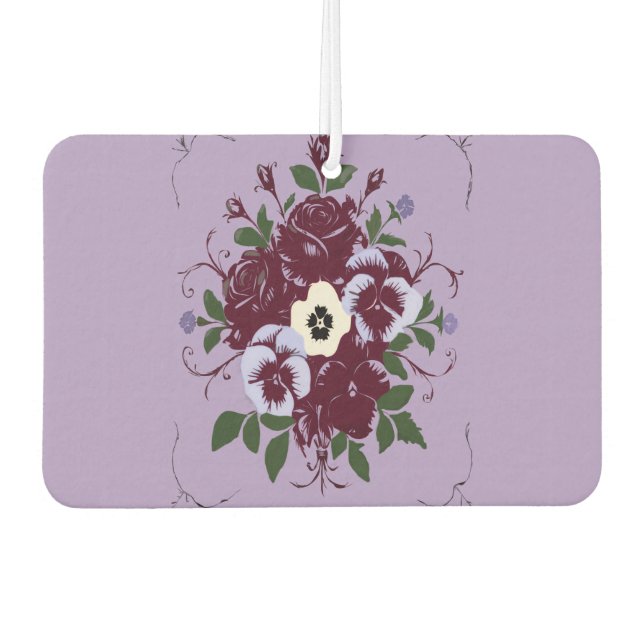 Désodorisant Voiture Floral - Bouquet de Violettes Autolufterfrischer (Vorderseite)