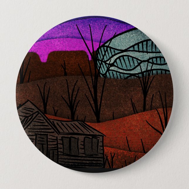 Desolate Landschaft Button (Vorderseite)