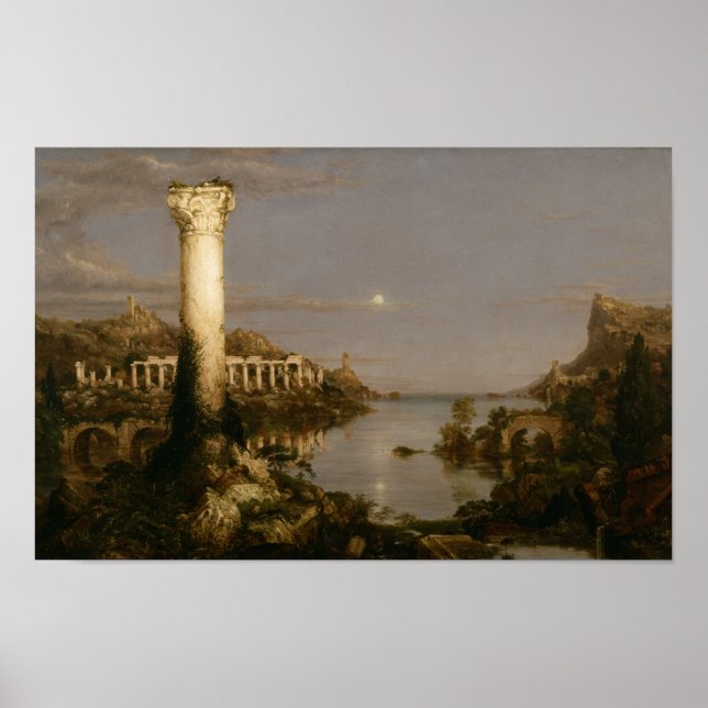 Desolation (1836) — Ruinen des Thomas Cole Empire Poster (Vorne)