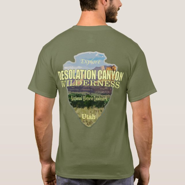 Desolation Canyon WA (Pfeilspitzen) T-Shirt (Rückseite)