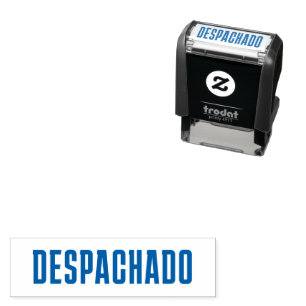 Despachado Spanische Selbstfarbige Briefmarke Permastempel