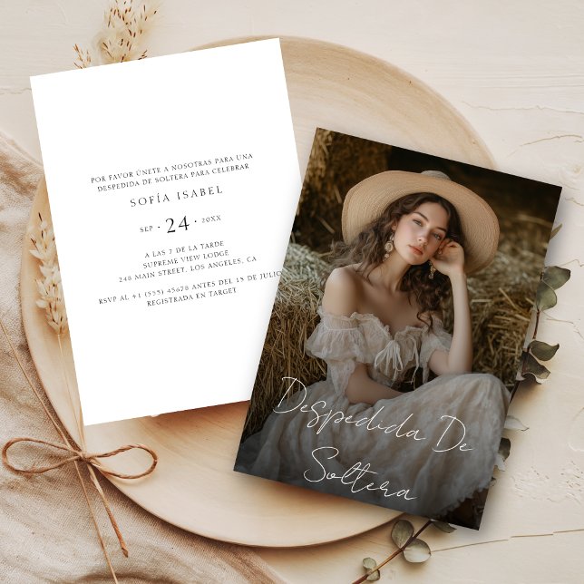 Despedida De Soltera Spanisches Brautparty Foto Einladung (Von Creator hochgeladen)