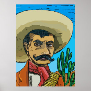 Desperado in der Wüste Poster