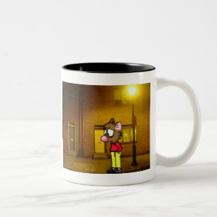 Despondent Mouse-Tasse Zweifarbige Tasse