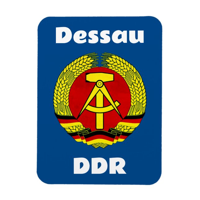 Dessau, DDR, Dessau, Deutschland (Ossi) Magnet (Vertikal)