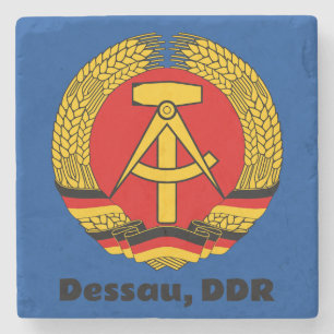Dessau, DDR, Dessau, Deutschland (Ossi) Steinuntersetzer