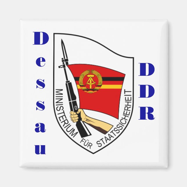 Dessau, Deutschland Stasi Magnet DDR (Vorne)