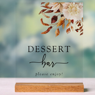 Dessert Bar Acrylic Sign Acrylschild
