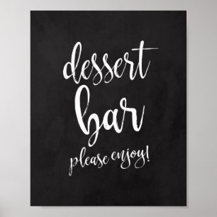 Dessert-Bar-Tafel 8x10 Hochzeitsschild Poster