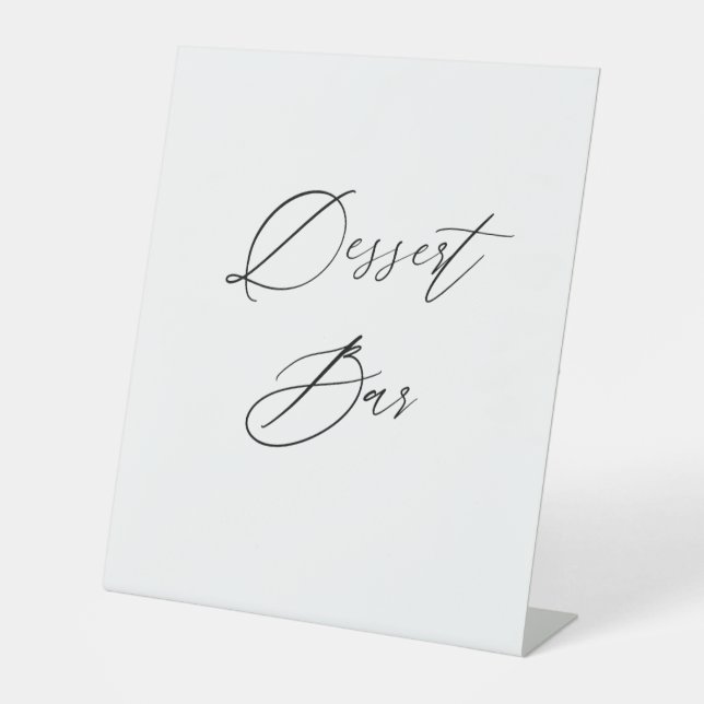 Dessert Bar Wedding Sign | Sweet Table top Sockelschild (Vorderseite)