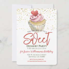 Dessert Cupcake Party Einladung