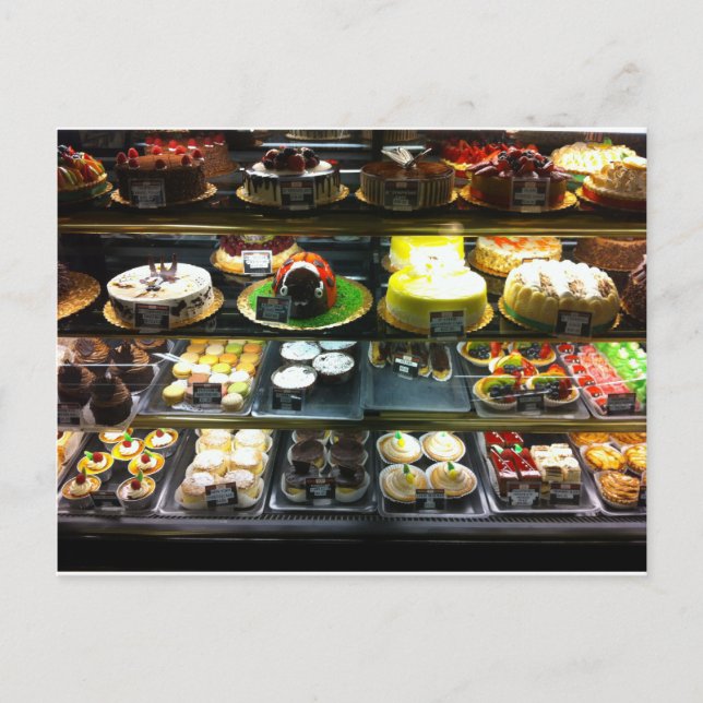Dessert Display Case Postkarte (Vorderseite)