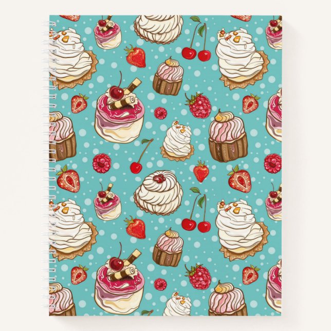 Dessert Leckereien Notizbuch (Vorderseite)