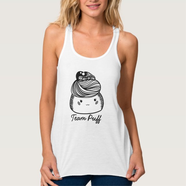 Dessert T Shirt tragbare Designs Cream Puff (Vorderseite)