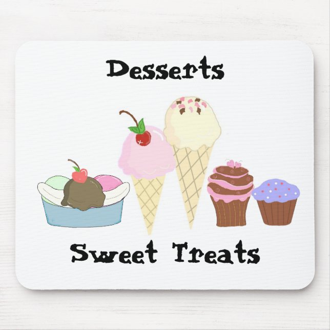 Dessert und süße Leckereien Mousepad (Vorne)