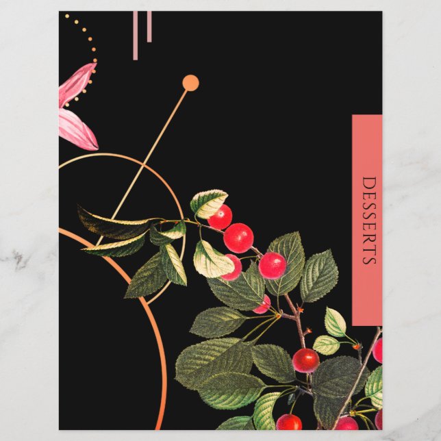 Desserts | Beilage des Rezept | Schwarze Rotkrebse (Vorderseite)