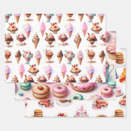Desserts Geschenkpapier Set