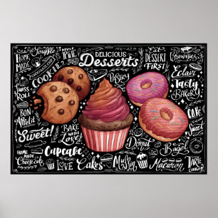 Desserts Menu Poster