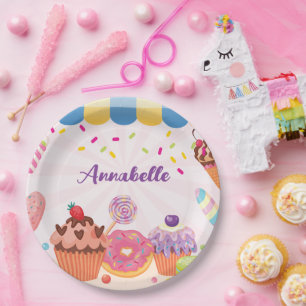 Desserts und Party-Papierplatte Pappteller