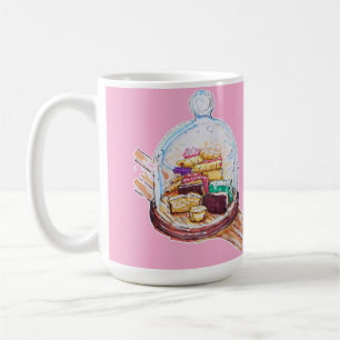Desserts unter dem Glasdach Kaffeetasse